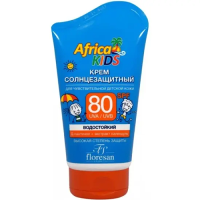 ФЛОРЕСАН Africa Kids крем солнцезащитный д/детей SPF 80 100мл Ф-404